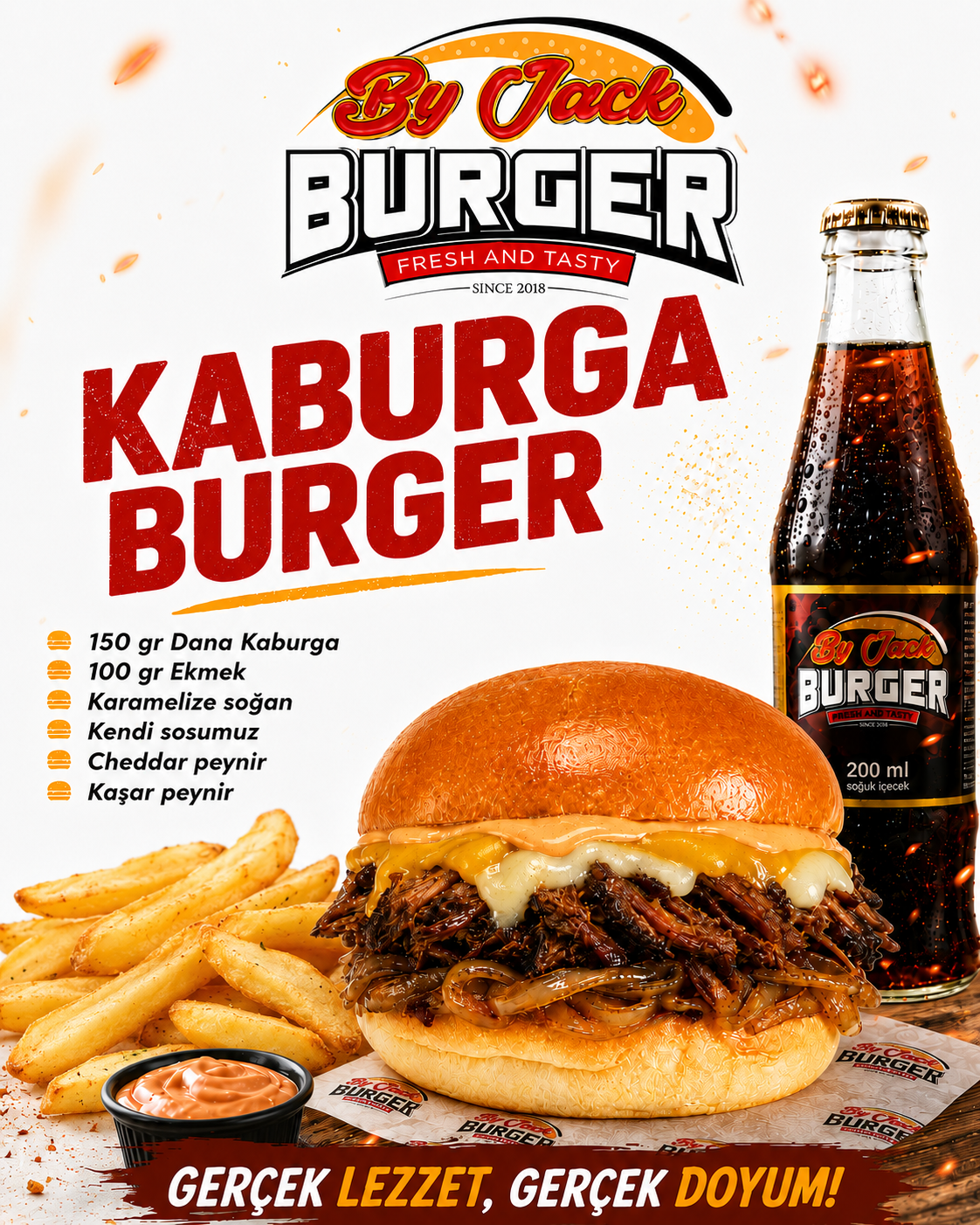 Kaburga Burger Menü