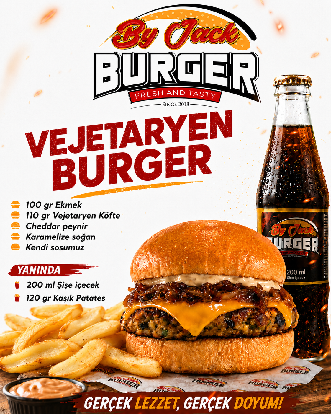 Vejetaryen Burger Menü